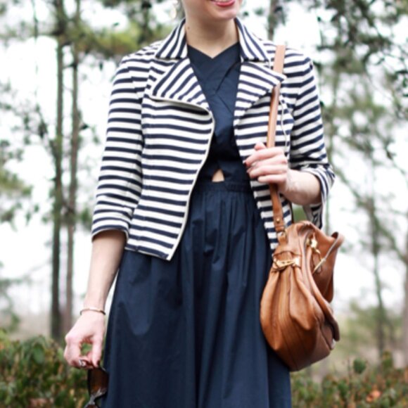 Forever 21 Striped Jacket - Picture 3 of 12